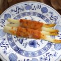 Asperges uit de oven met Serranoham en Manchego kaas