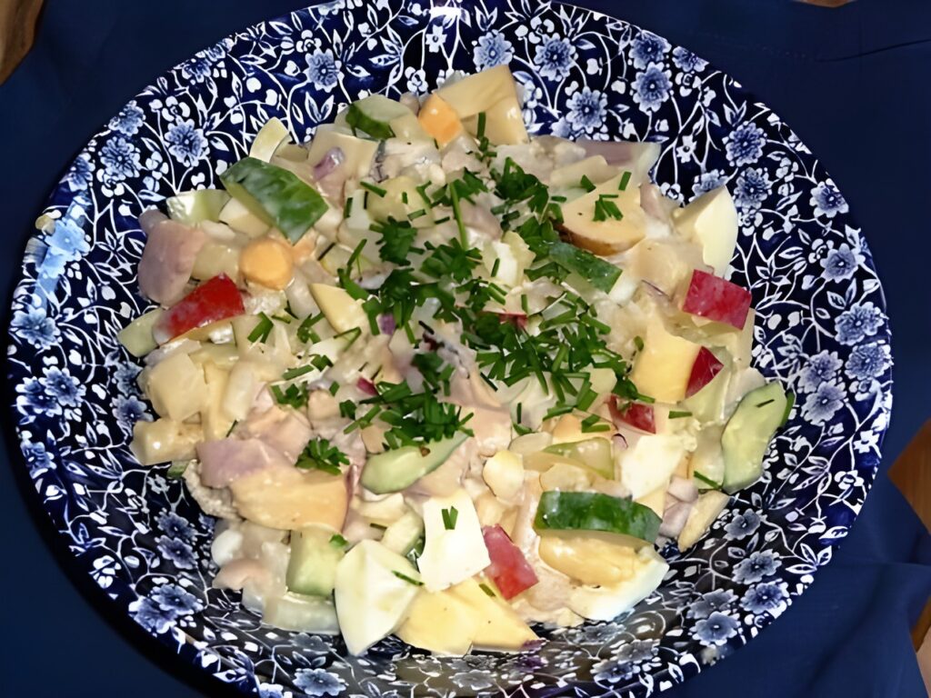 Aspergesalade met gerookte paling