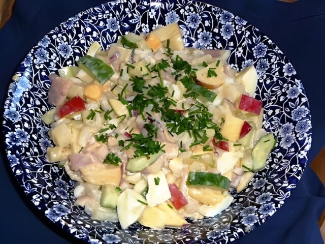 Aspergesalade met gerookte paling