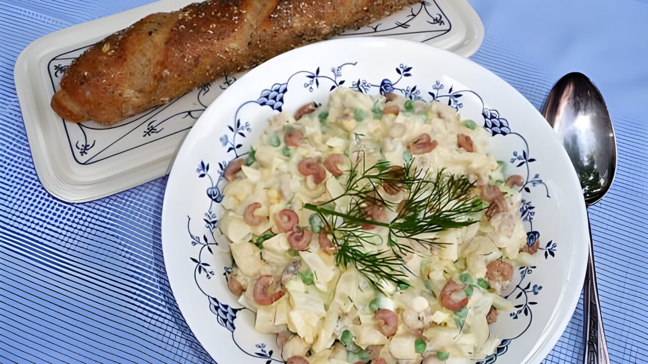 Aspergesalade met Hollandse garnalen
