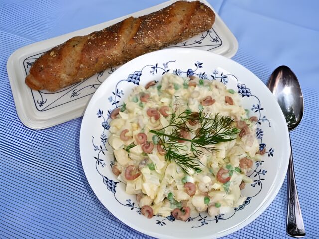 Aspergesalade met Hollandse garnalen