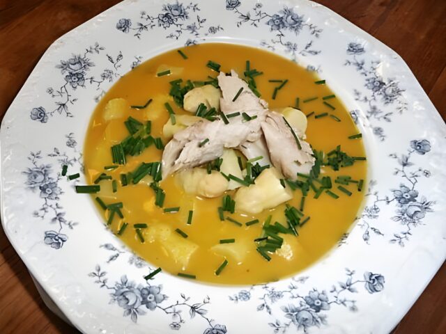 Aspergesoep met gerookte makreel (glutenvrij)