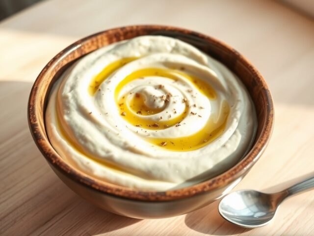 Aubergine – knoflookcreme