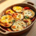 Aubergine- en tomatengratin