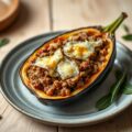 Aubergine met Gehakt Gevuld uit Sardinie