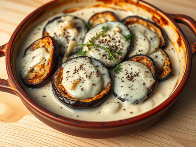 Aubergine met kokosmelk (oven) uit de Cariben
