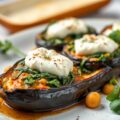 Aubergine met ricotta uit de oven