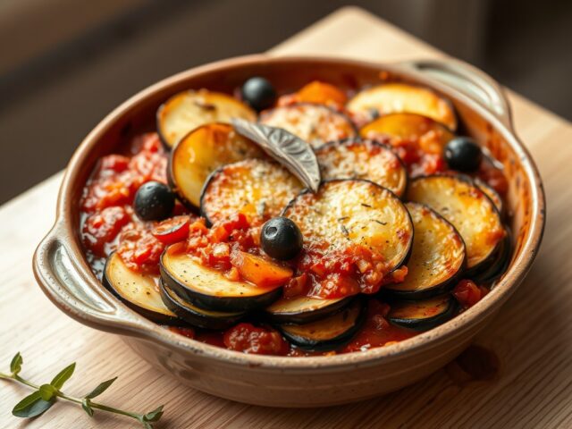 Aubergine ovenschotel