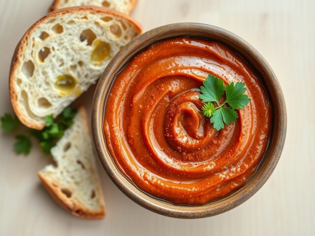 Aubergine- paprikadipsaus
