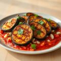 Aubergine Salade met Tomatensaus