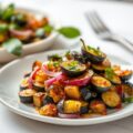 Aubergine-spinazie gratin