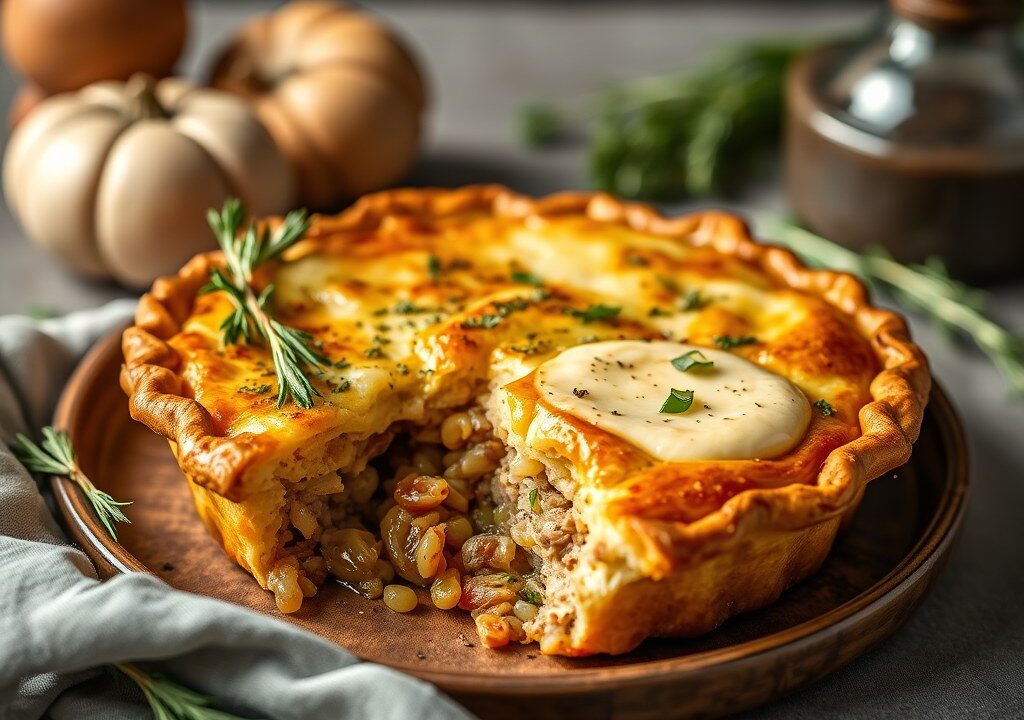 Australian pie, AI-gegenereerde illustratie