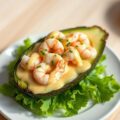 Avocado met garnalen