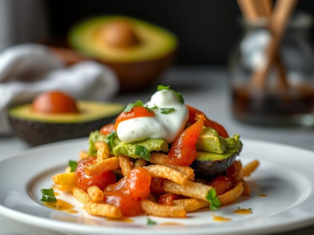 Avocado met rivierkreeftjes — AI-gegenereerde illustratie