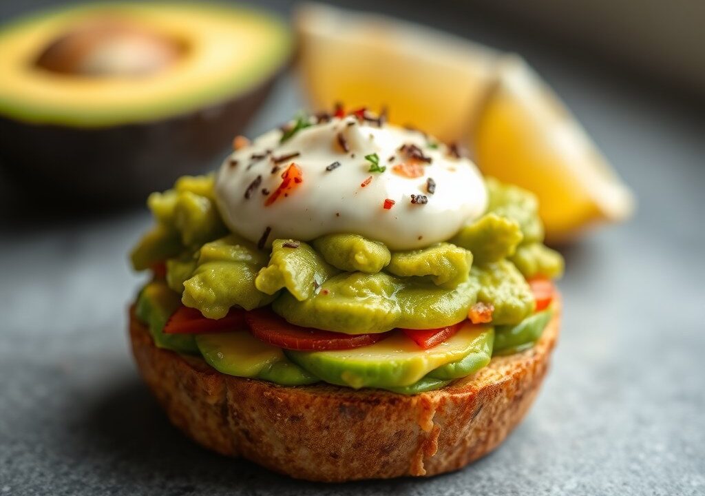 Avocado Ritz (Avocado met kreeft), AI-gegenereerde illustratie