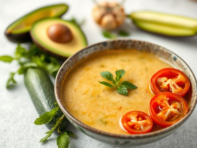 Avocado Tomaten Komkommer Soep