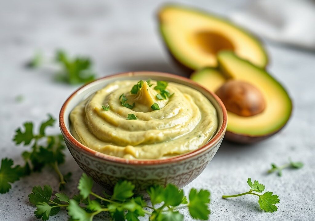 Avocadocrème, AI-gegenereerde illustratie