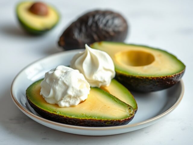 Avocadoijs met limoen