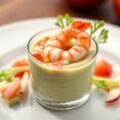 Avocadomousse met garnaal