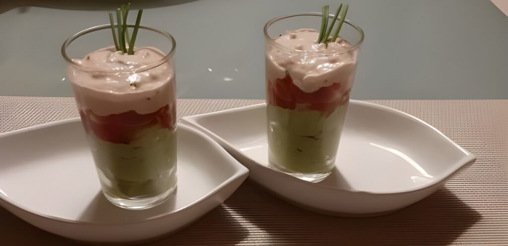 Avocadomousse met tonijncrème