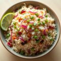 Aziatische rijstsalade