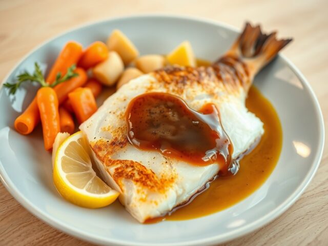 Baars met bokbiersaus