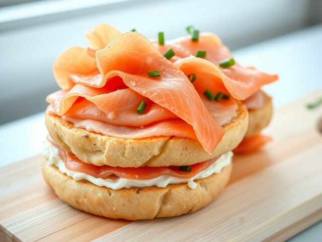 Bagels met zalm