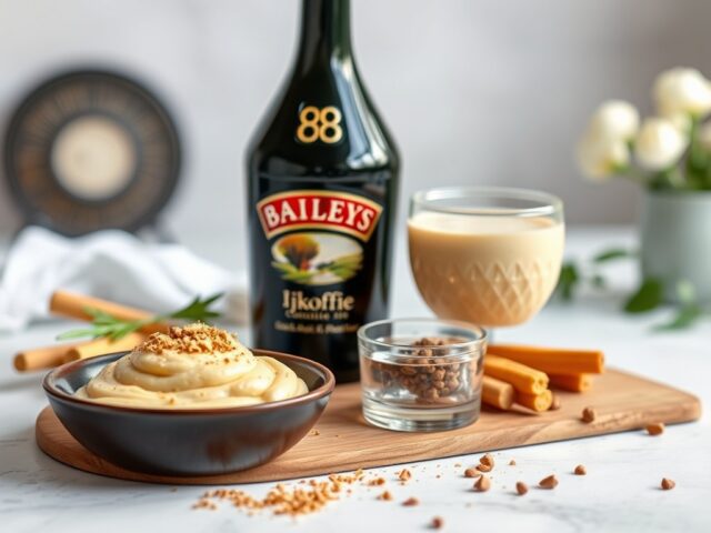 Bailey’s ijskoffie — AI-gegenereerde illustratie
