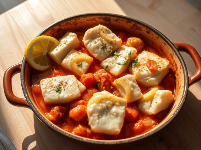 Bakaliaros plaki (Kabeljauw uit de oven)