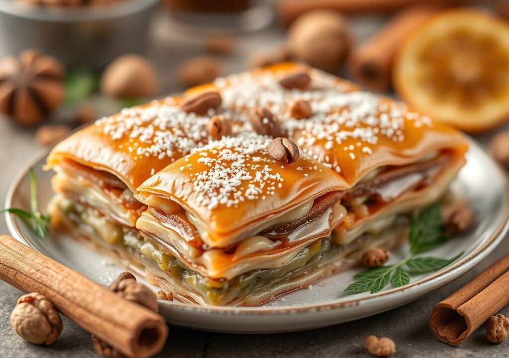 Baklava, AI-gegenereerde illustratie