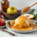 Balkenbrij met appel en honingsiroop