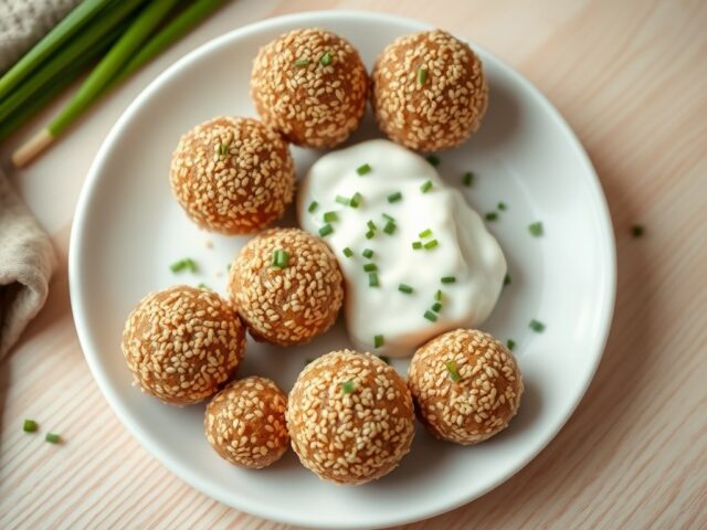 Balletjes van gevogeltemousse
