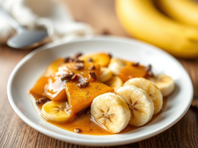 Banaan met bruine basterdsuiker
