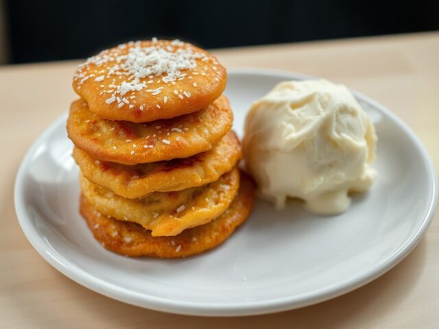 Banaan met ijs