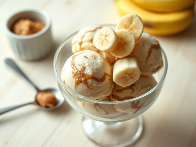 Banaan-pindakaasijs