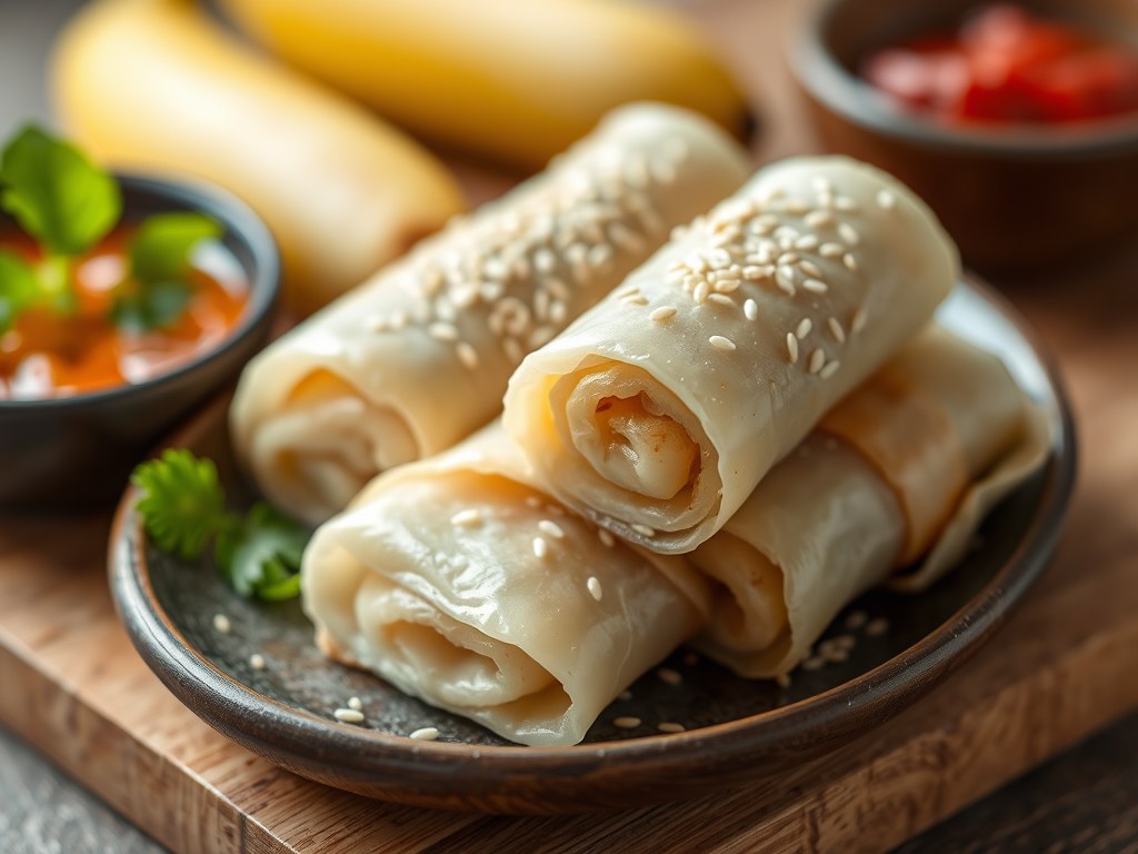 Banana Rolls., AI-gegenereerde illustratie