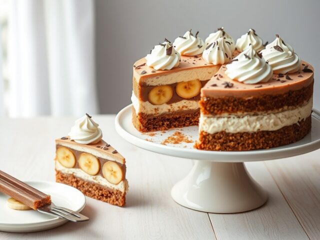 Bananen-hopjestaart