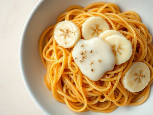 Bananen met karamelvermicelli