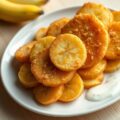 Bananenbeignets met kokosmelk