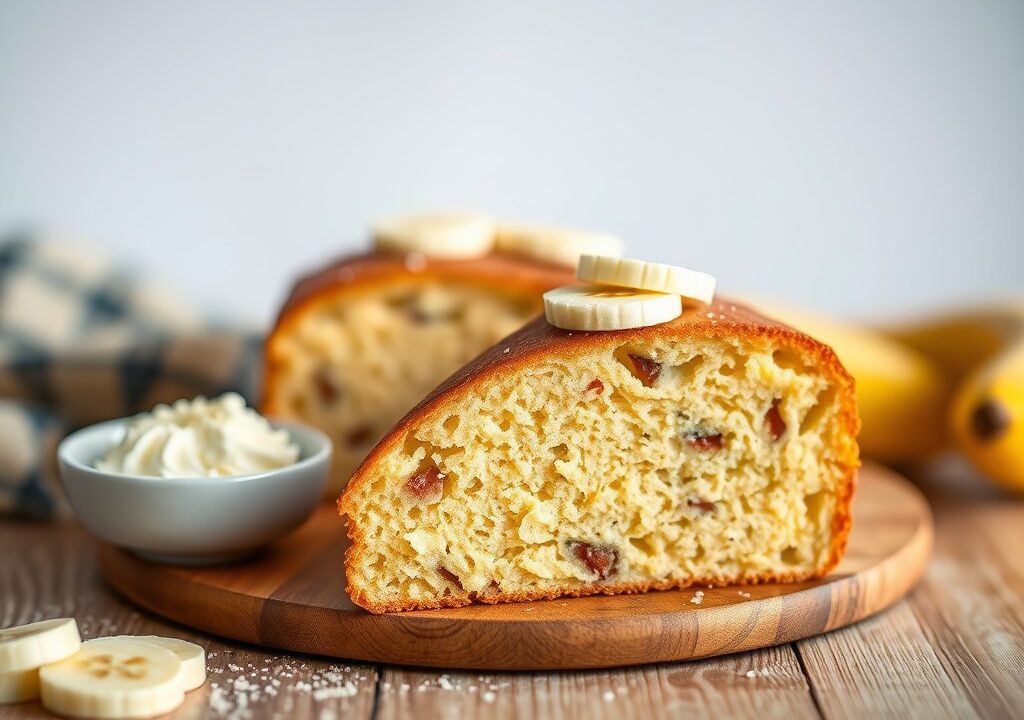 Bananencake — AI-gegenereerde illustratie