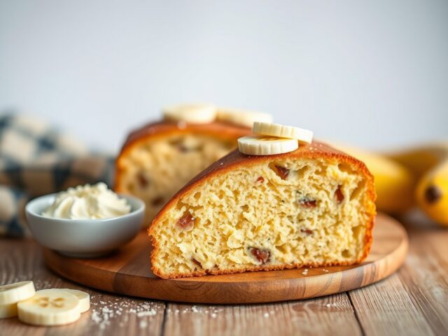 Bananencake — AI-gegenereerde illustratie