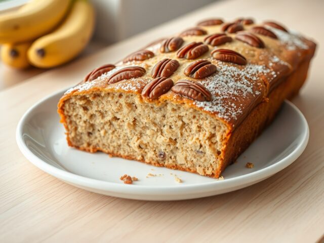 Bananencake met pecannoten
