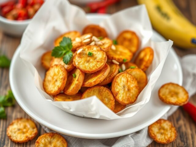 Bananenchips (Ghana) — AI-gegenereerde illustratie