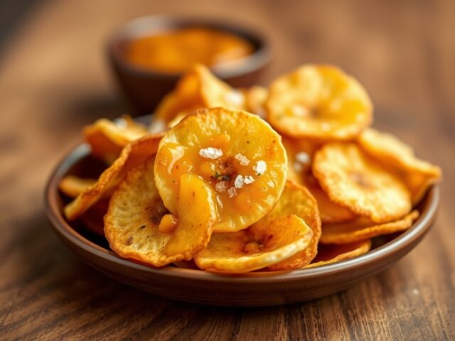 Bananenchips met mangochutney