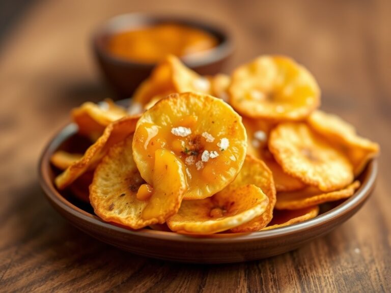 Bananenchips met mangochutney