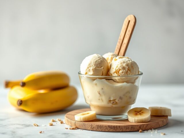 Bananenijs — AI-gegenereerde illustratie