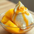 Bananenroomijs met ananas