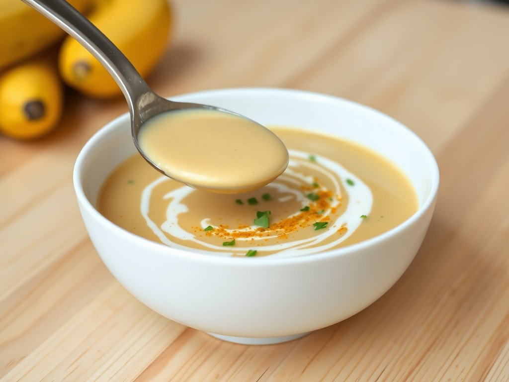 Bananensoep, AI-gegenereerde illustratie