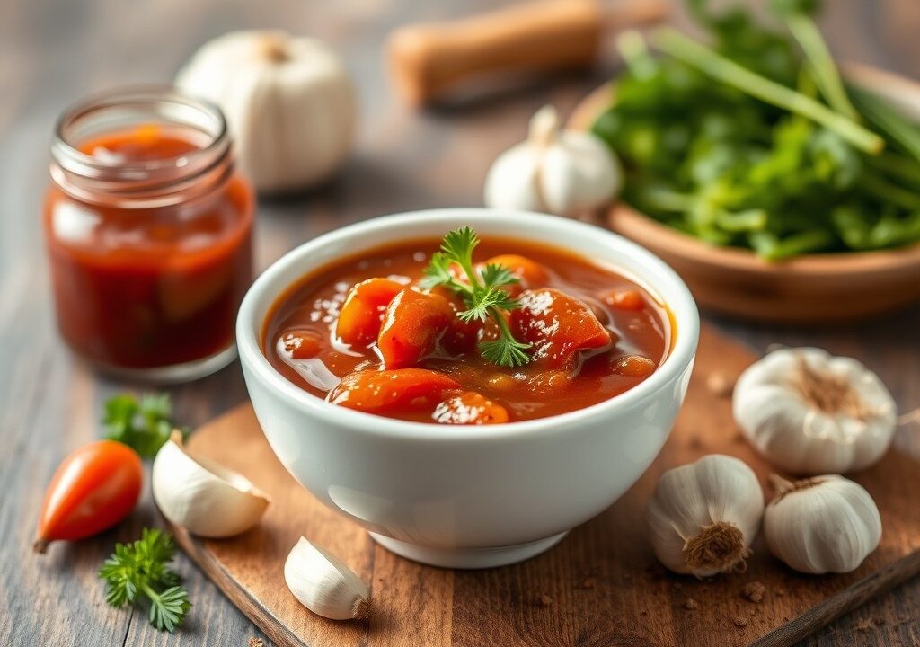 Bandoleros hot pot saus, AI-gegenereerde illustratie
