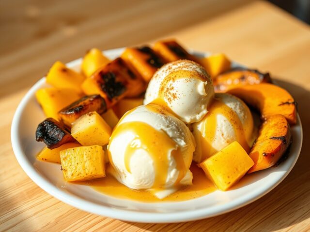 Barbecuedessert ’tropical’